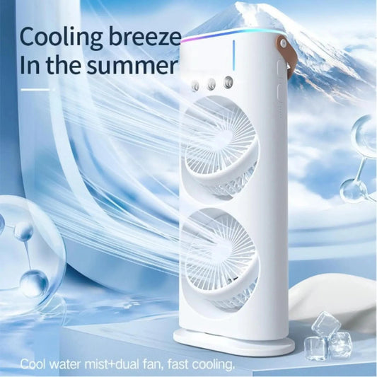 DeepKart™ USB Rechargeable, Double-Ended Spray & Travel Fan
