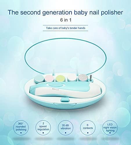 6 in 1 Baby Nail Cutter with Light