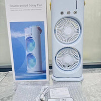 DeepKart™ USB Rechargeable, Double-Ended Spray & Travel Fan