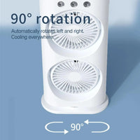 DeepKart™ USB Rechargeable, Double-Ended Spray & Travel Fan